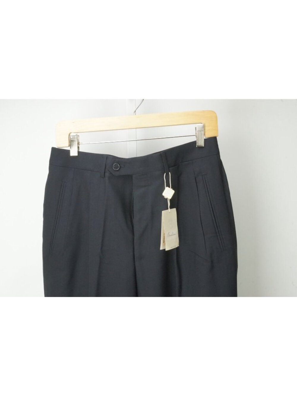 Corneliani Evolution Dark Blue 100% Wool Dress Pants Sz 46R EU BRAND NEW